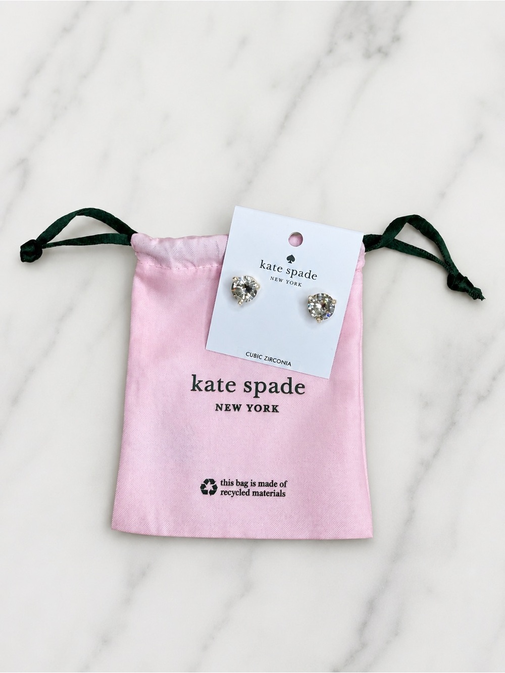 kate spade Rise and Shine Stud Earrings & Dustbag NWT $49